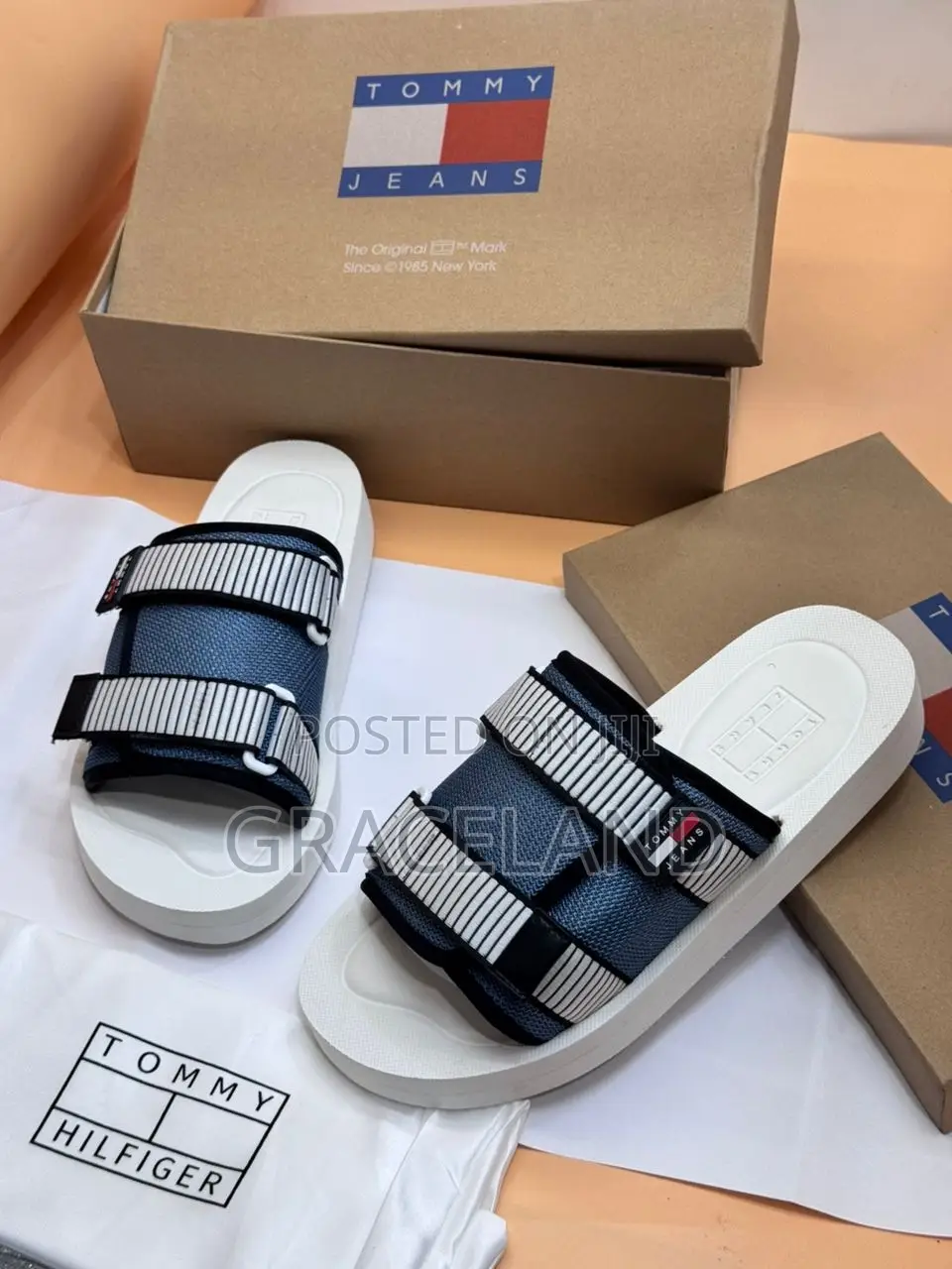 This Is Original Straps Tommy Hilfiger Men Footwear Slippers