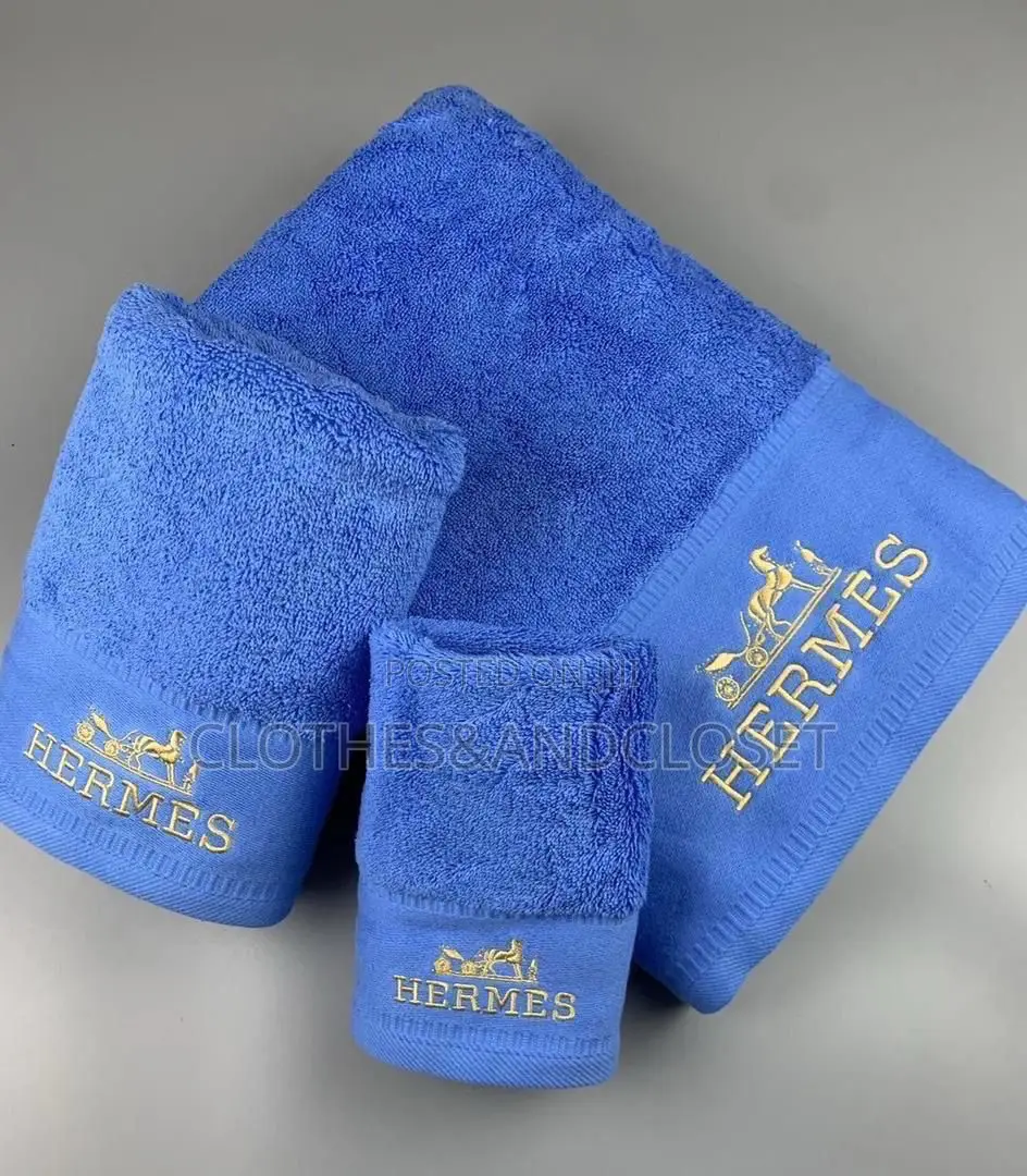Hermes Cotton Terry Cloth Towel Sets
