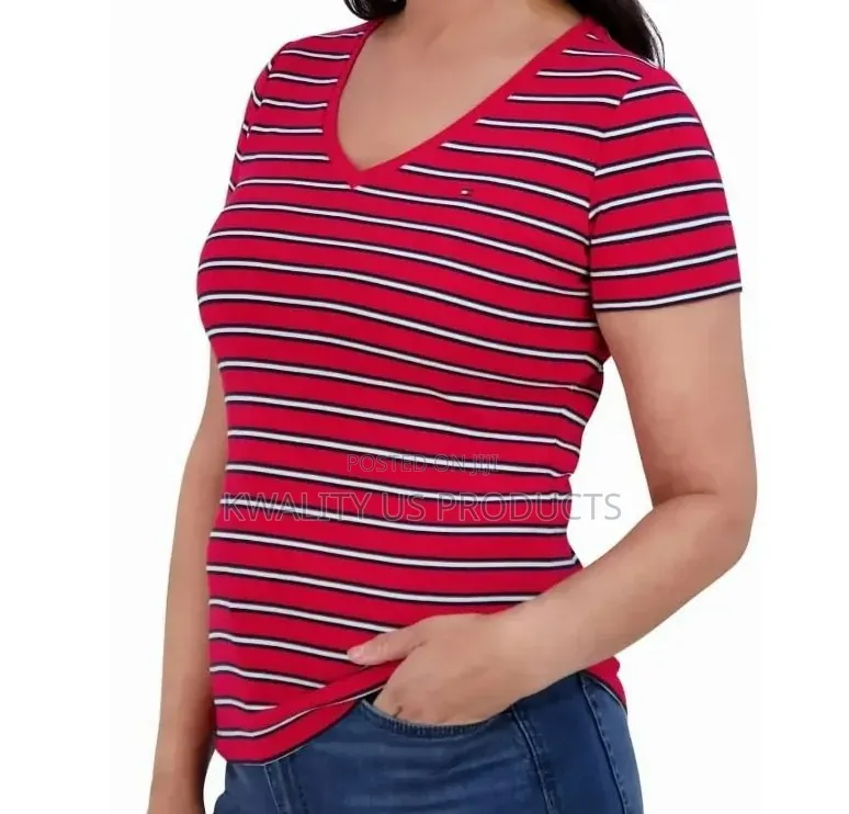 Tommy Hilfiger Women's v-Neck T-Shirt - Small and Medium Sizes