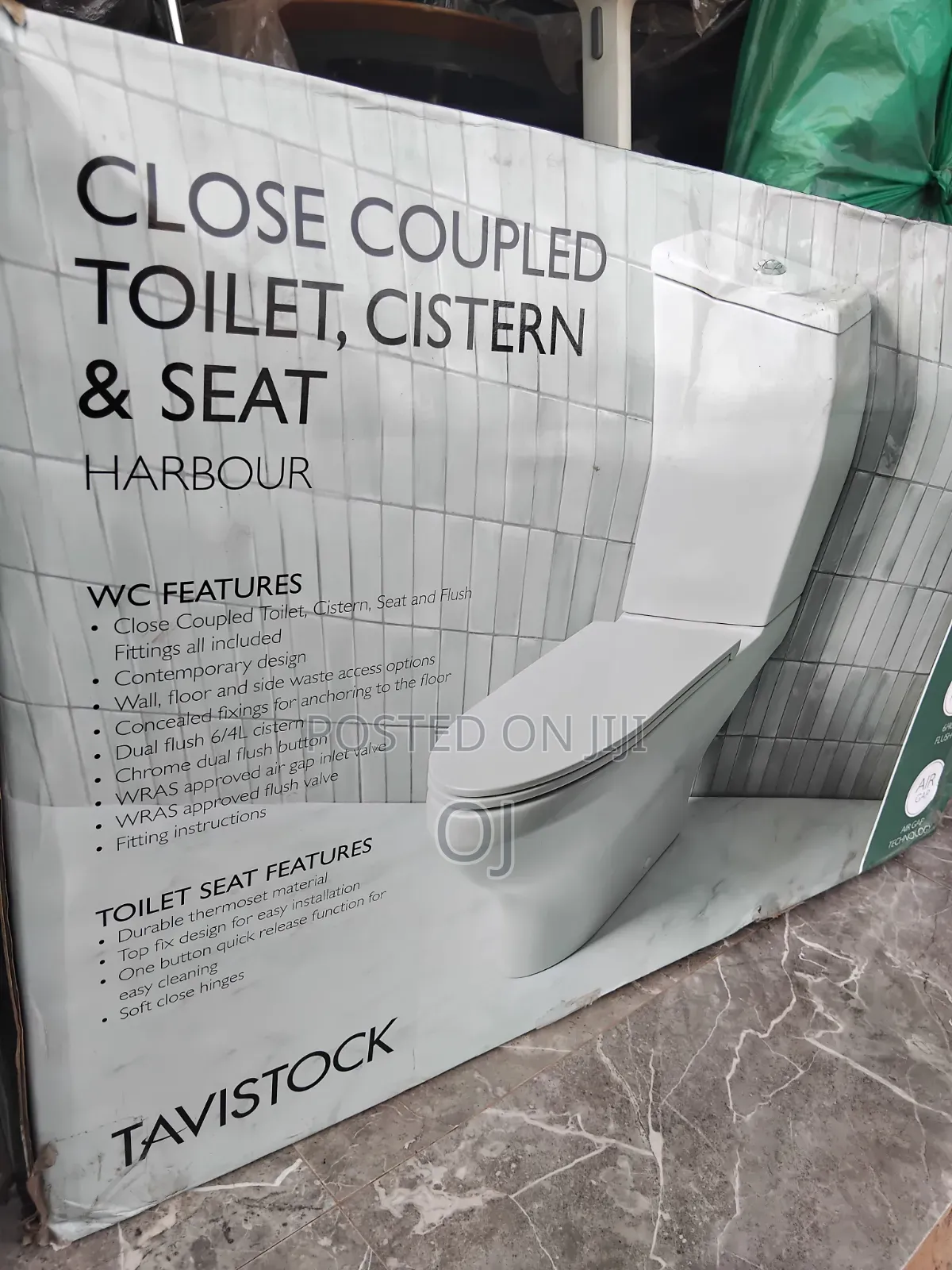 Harbour Close Coupled Toilet, Cistern Seat