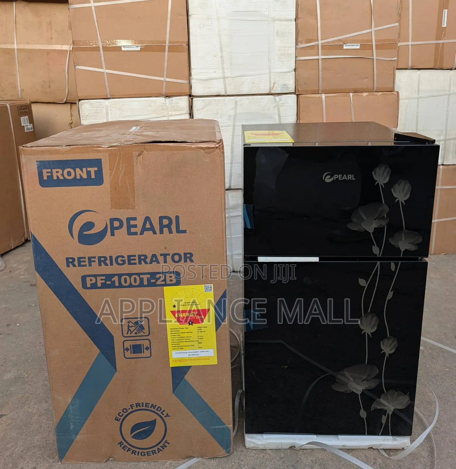 Pearl Fridge Tabletop Double Door 90l