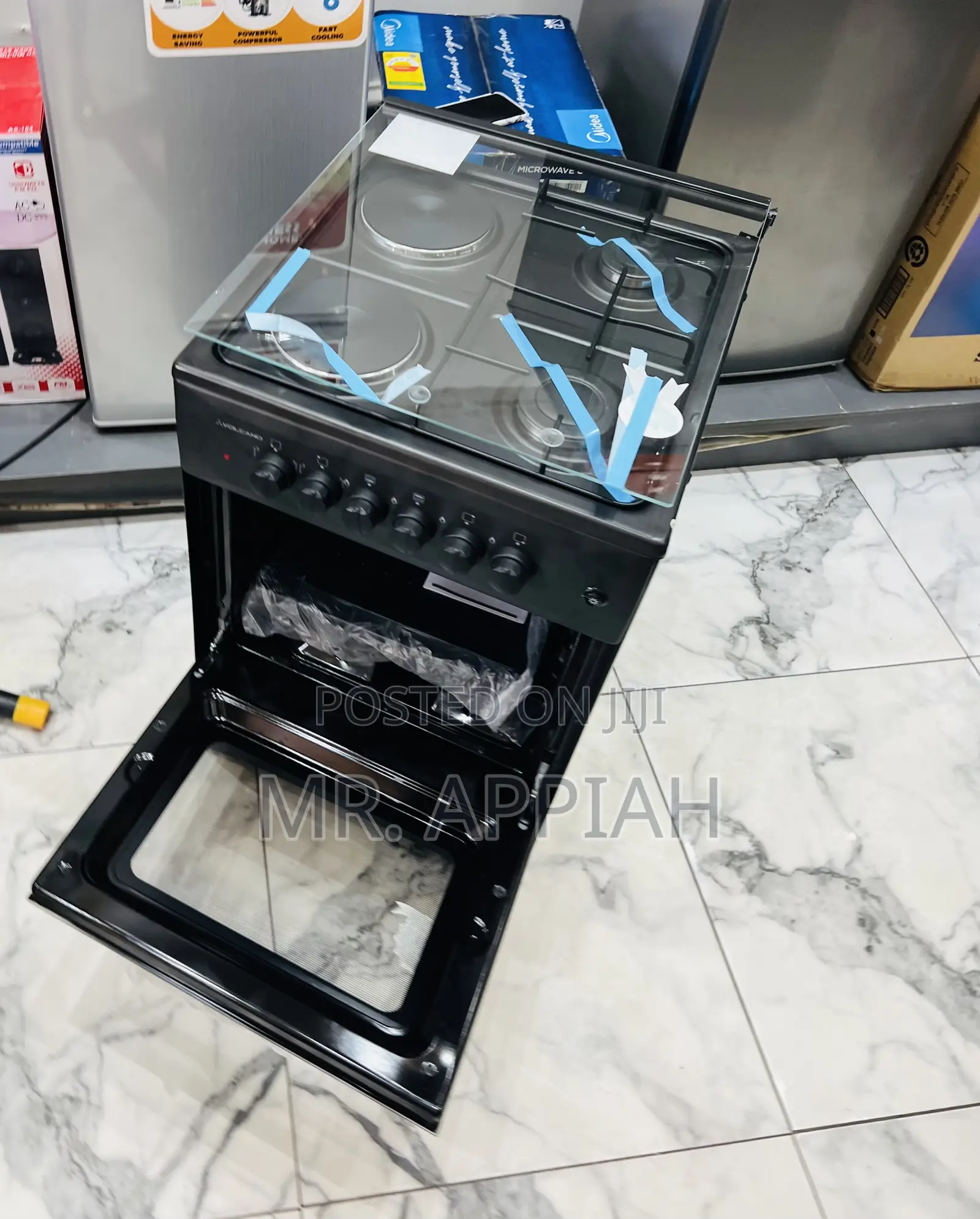 Volcano 50x50 Freestanding 2 Gas With 2 Electric Burner With Oven.