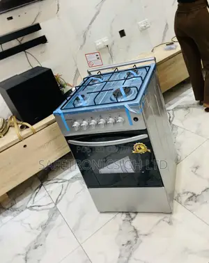 Sealed Grey Volcano 50×50 Gas Cooker 4 Burners, Oven Grill | Silver
