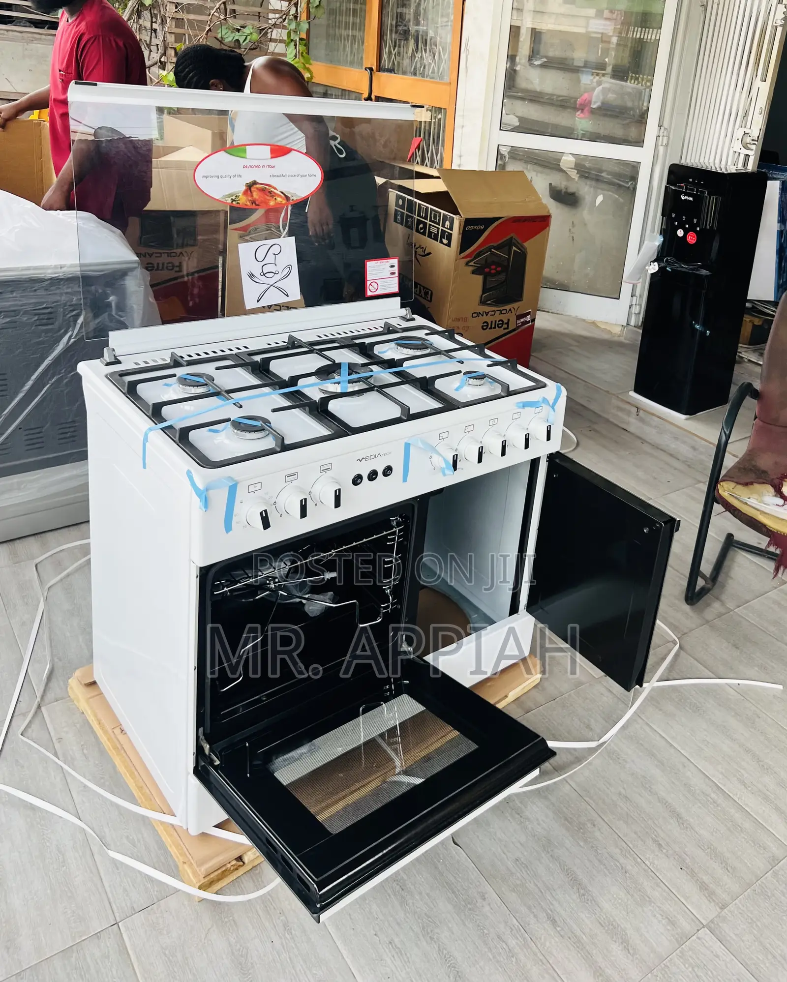 Unique Mediatech 60x90cm Freestanding 5 Gas Burner With Oven.