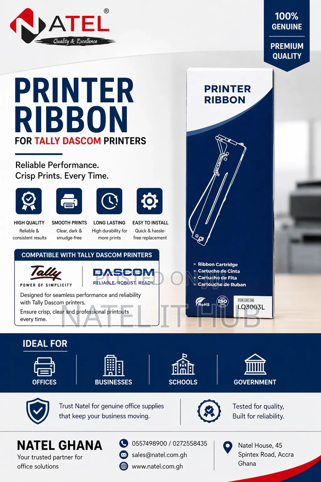 Tally Dascom Ribbon Cassette