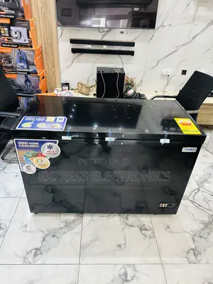 Available Now at Store Chest Freezer Single Door Black 400l Nasco