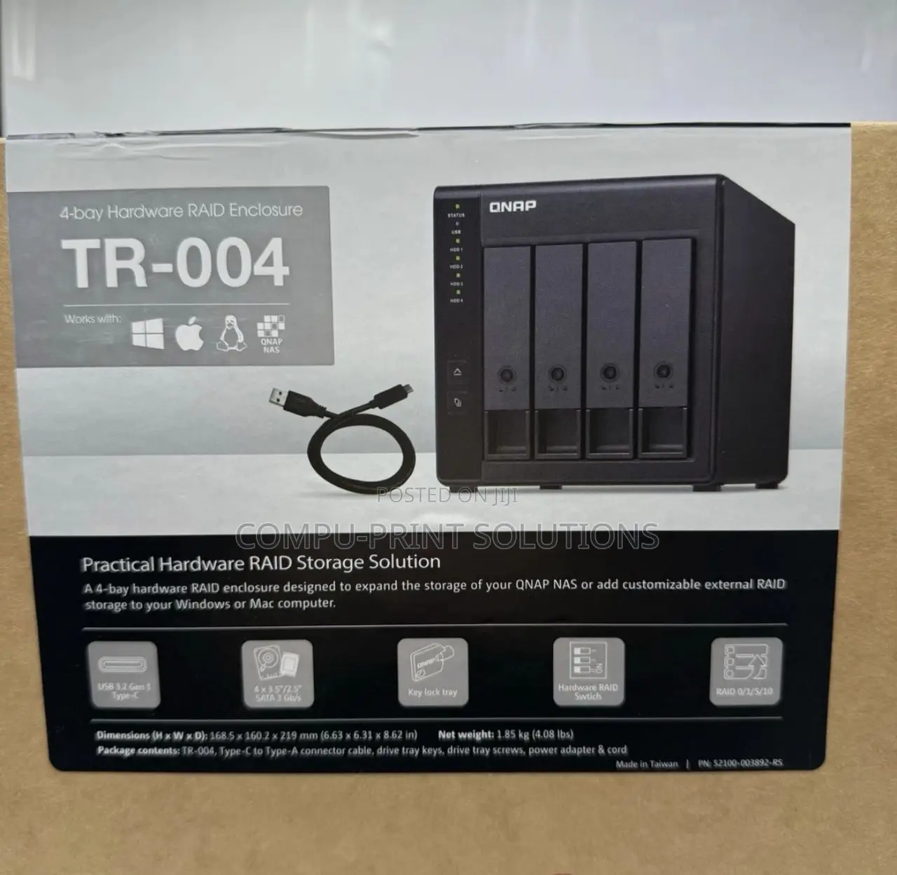 Qnap Tr-004 4-Bay Usb 3.2 Gen 1 Raid Expansion Enclosure
