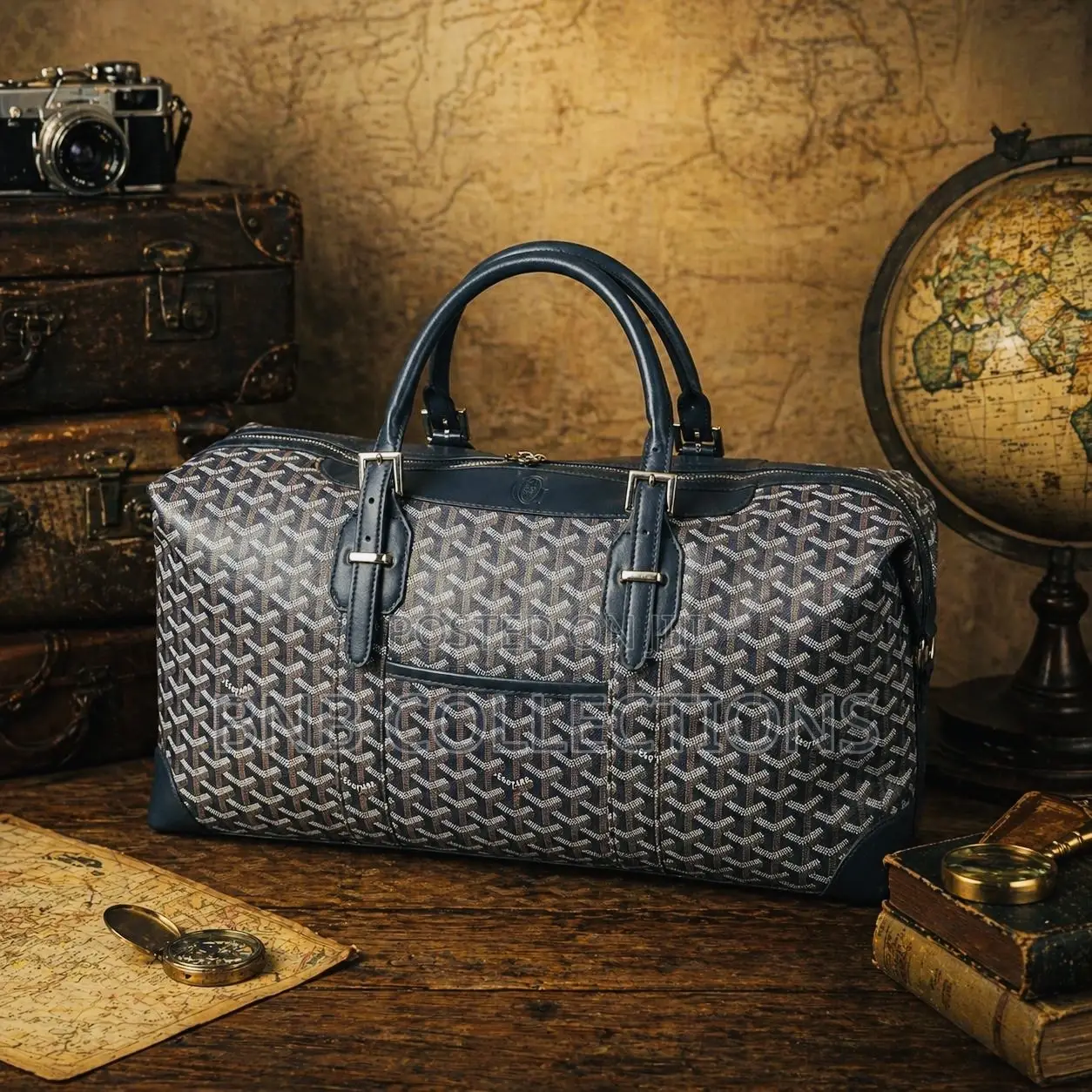 Goyard Quality Unisex Traveling Duffel Leather Bag