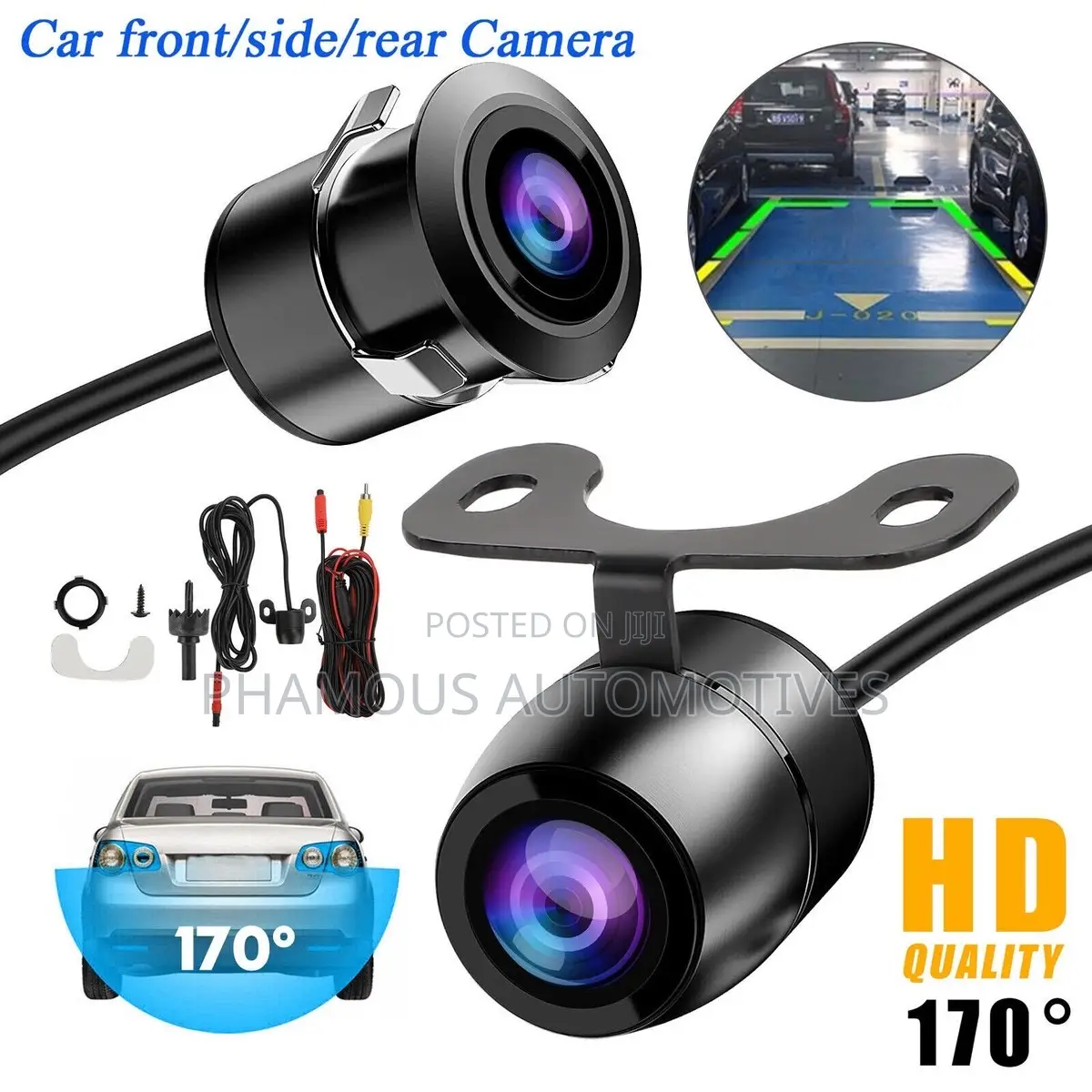 Backup Camera Flush Mount Waterproof Rear View Reverse Led