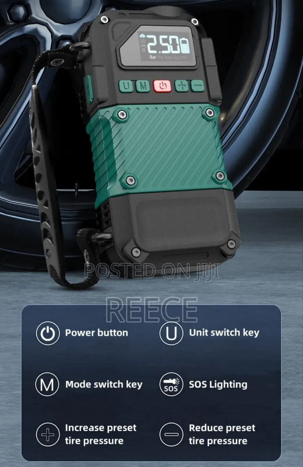 Car Power Supply and Tire Inflator Machine