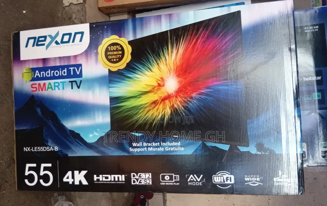 Nexxon 55 Inches Smart Android Uhd Tv – Wifi, Netflix Youtube