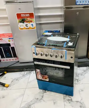 Unique Ferre 60x60cm Freestanding 4 Gas Burner With Oven Grill.