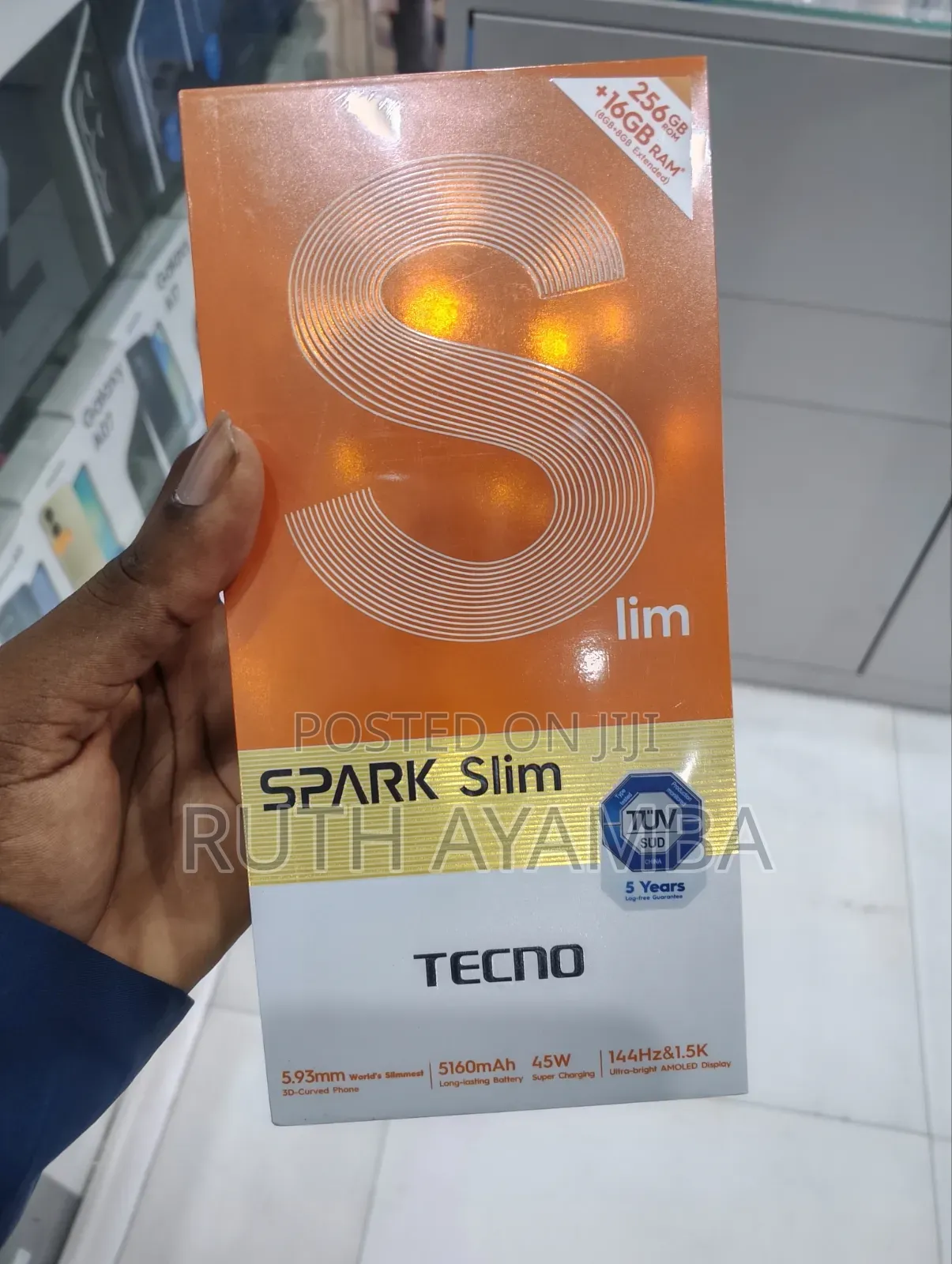 New Tecno Spark Slim 256 GB Black