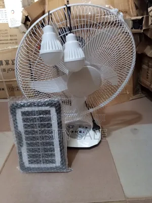 14 Inch Ac/Dc Rechargeable Fan With Super Bright Led Light
