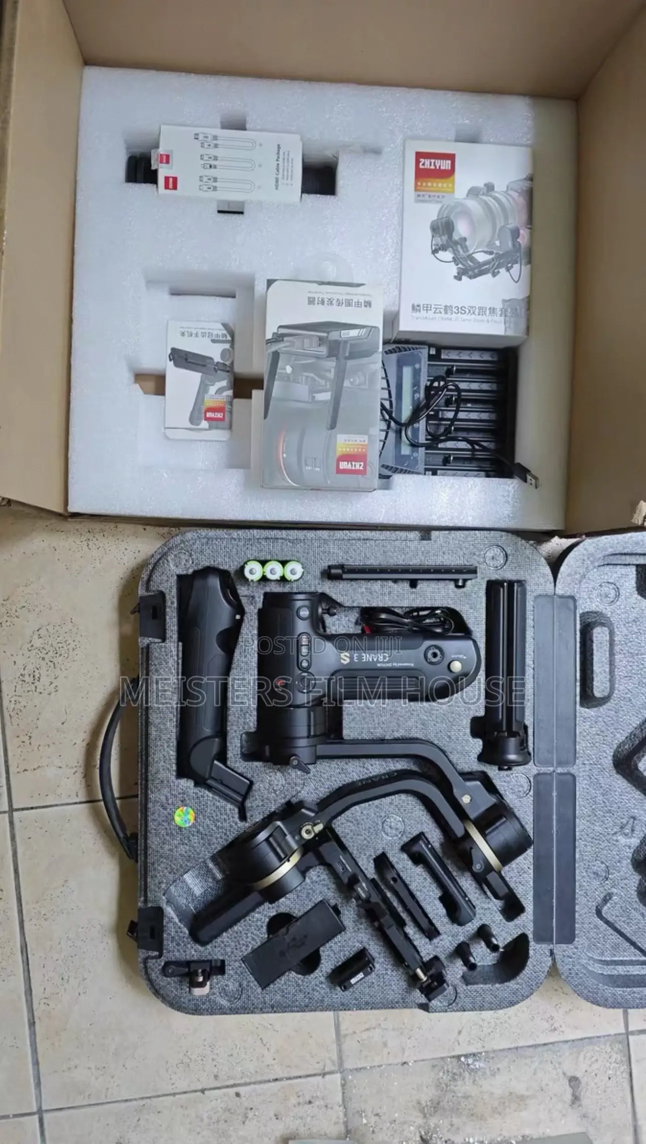 Zhiyun Crane 3s With All External Accessories