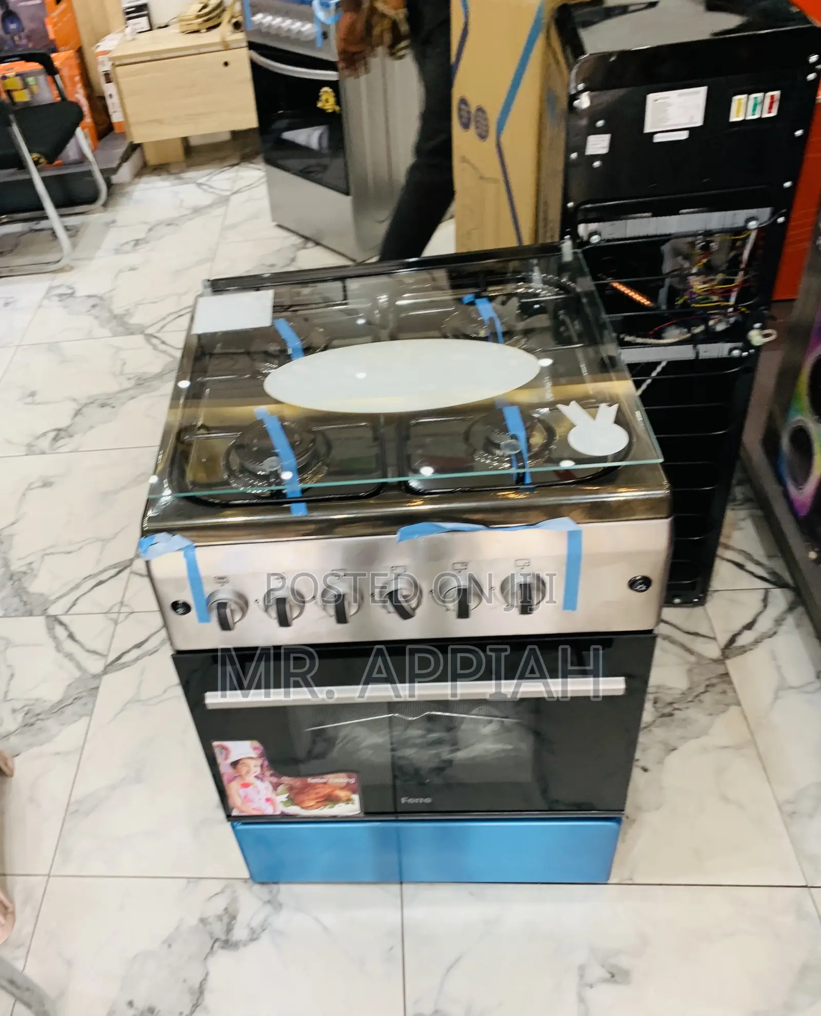 Choose Original Ferre 60x60 Freestanding 4 Gas Burner With Grill