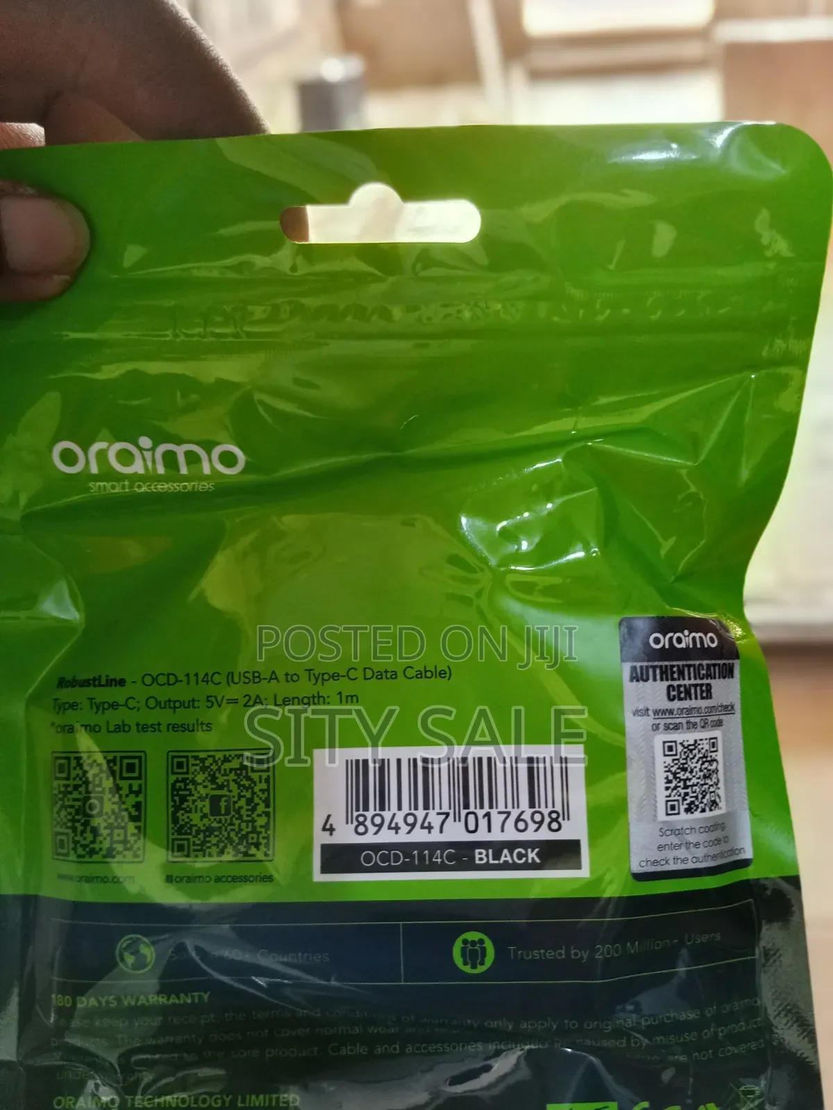 Oraimo Usb-a to Type -C Data Cable
