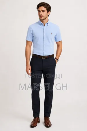 Formal Polo Shirt for Men - Light Blue