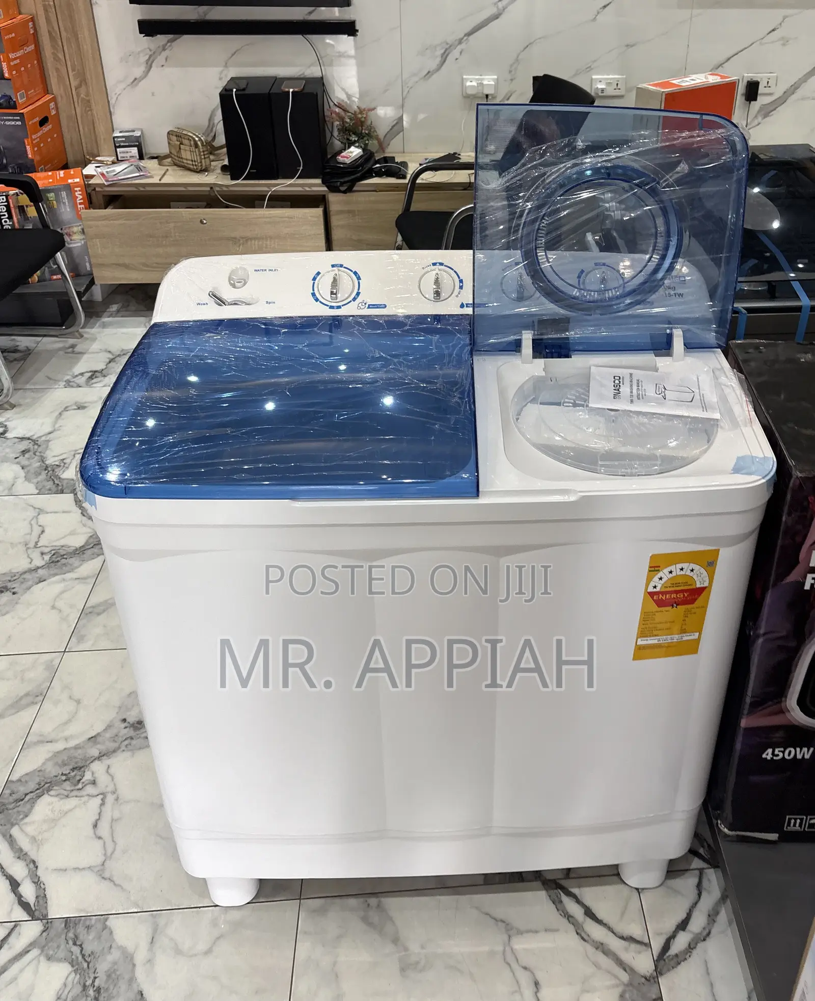 Get Premium Nasco 15kg Spin Dry Electric Washing Machine(5 Star)