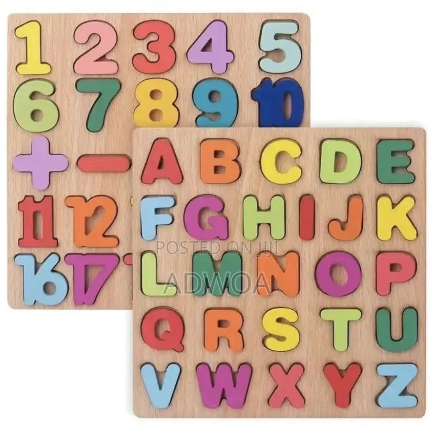 Wooden Toddler Alphabet and Letters Set
