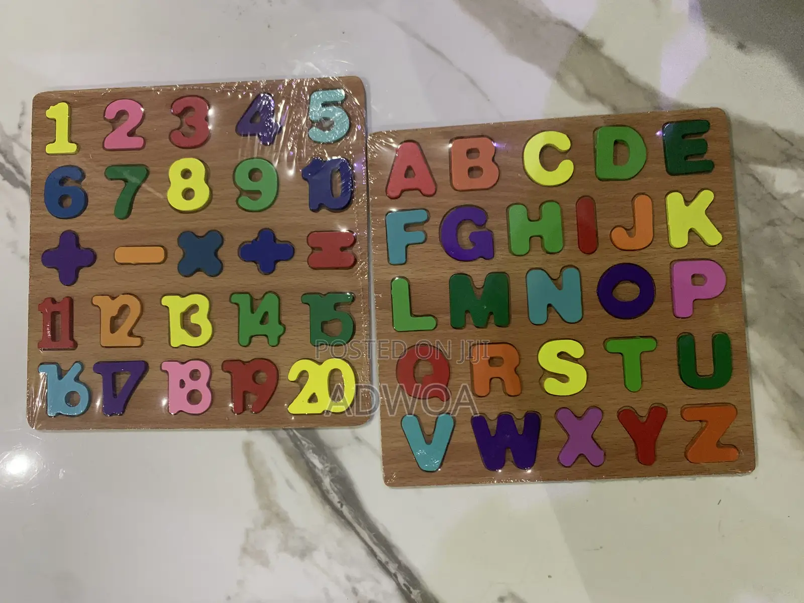 Wooden Toddler Alphabet and Letters Set