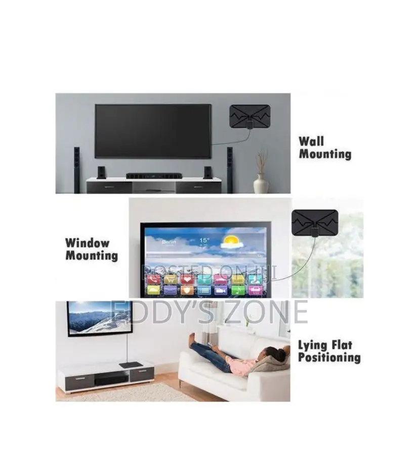 LBQ 3600miles Digital Antenna Tv Indoor Uhd With Signal Amplifier