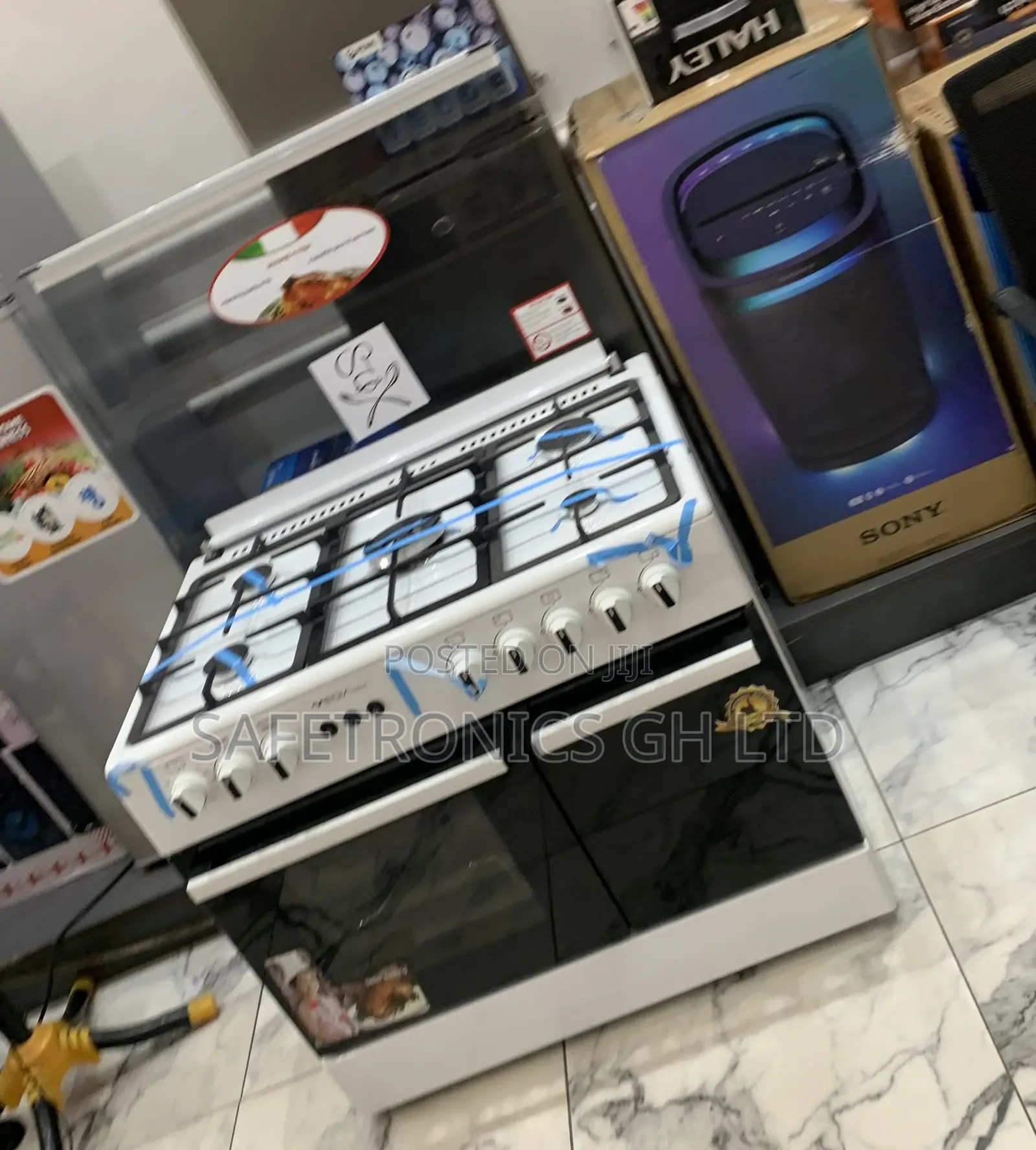 Zealous White Mediatech 60x90 Gas Cooker