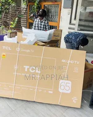 Get Unique TCL 65” Uhd Smart Satellite Android Tv(Black)
