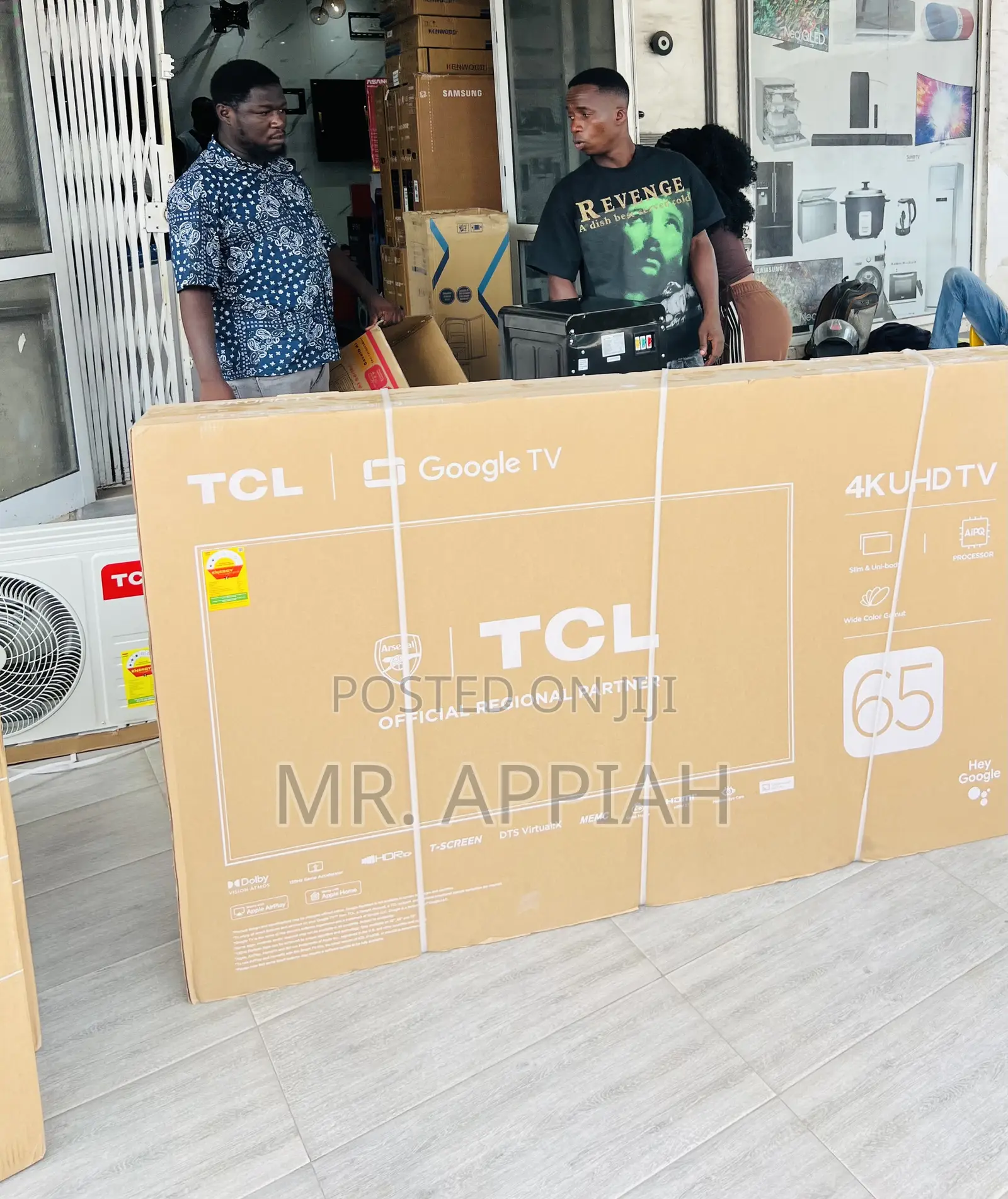 Durable TCL 65” Smart Satellite Android Uhd Television(2025 Model)