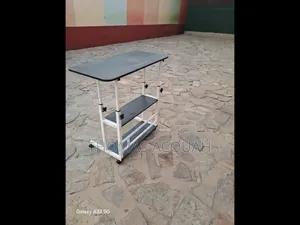 Adjustable Table With Shelves