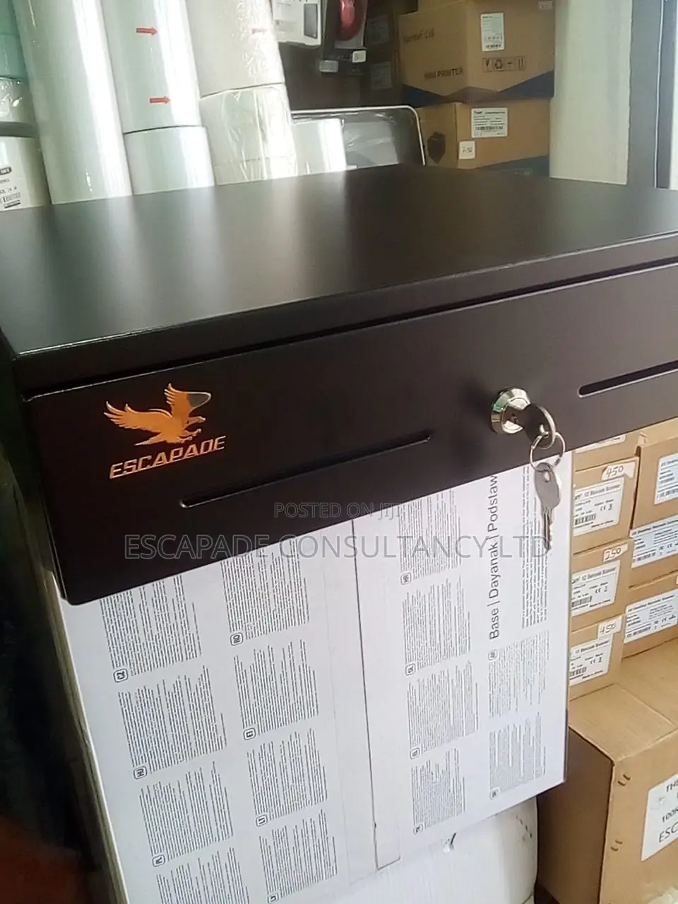 Cash Drawer Automatic Electronic 8 Bills + 4 Coins 2026 B