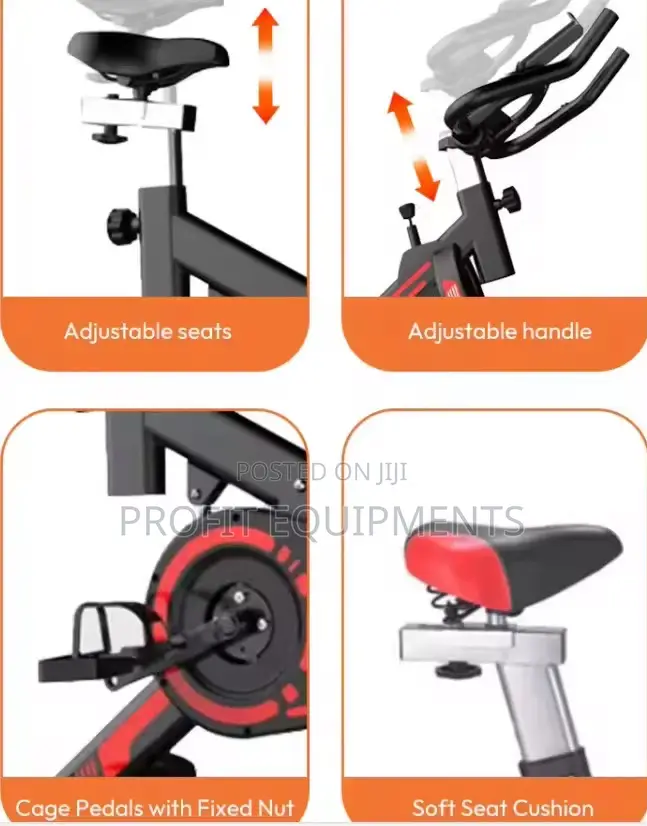 Stationary Spinning Cardio Exercise Bike