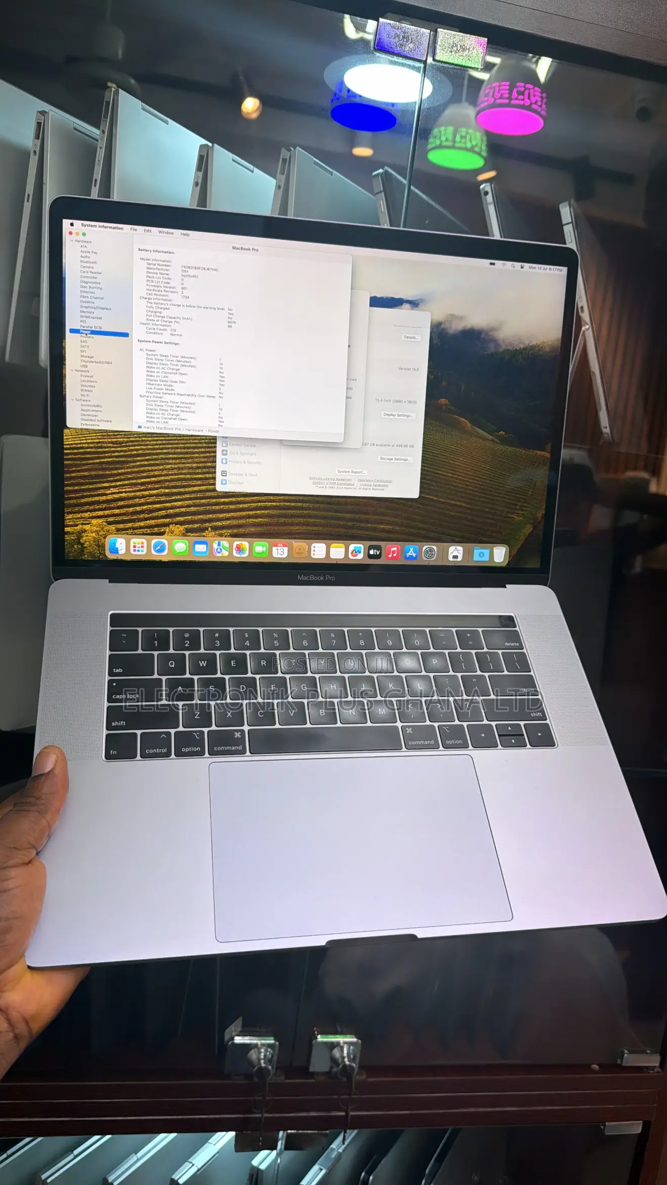 Laptop Apple MacBook Pro 2019 16GB Intel Core i9 SSD 512GB