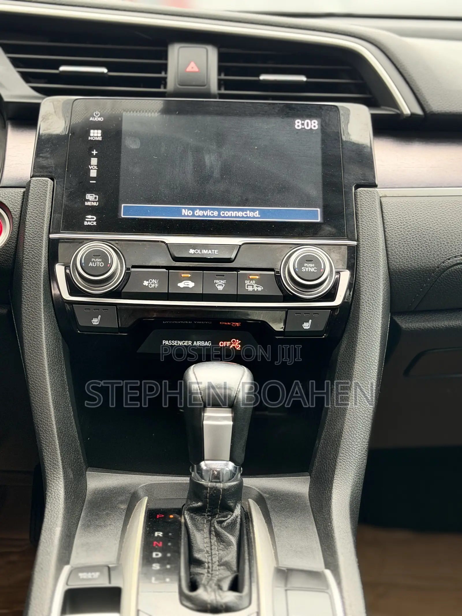 Honda Civic Touring 4dr Sedan (1.5L 4cyl) 2017 Blue