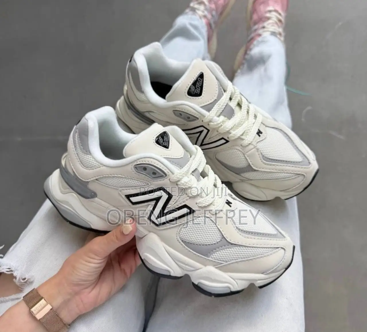 Original New Balance 9060 Sea Salt White