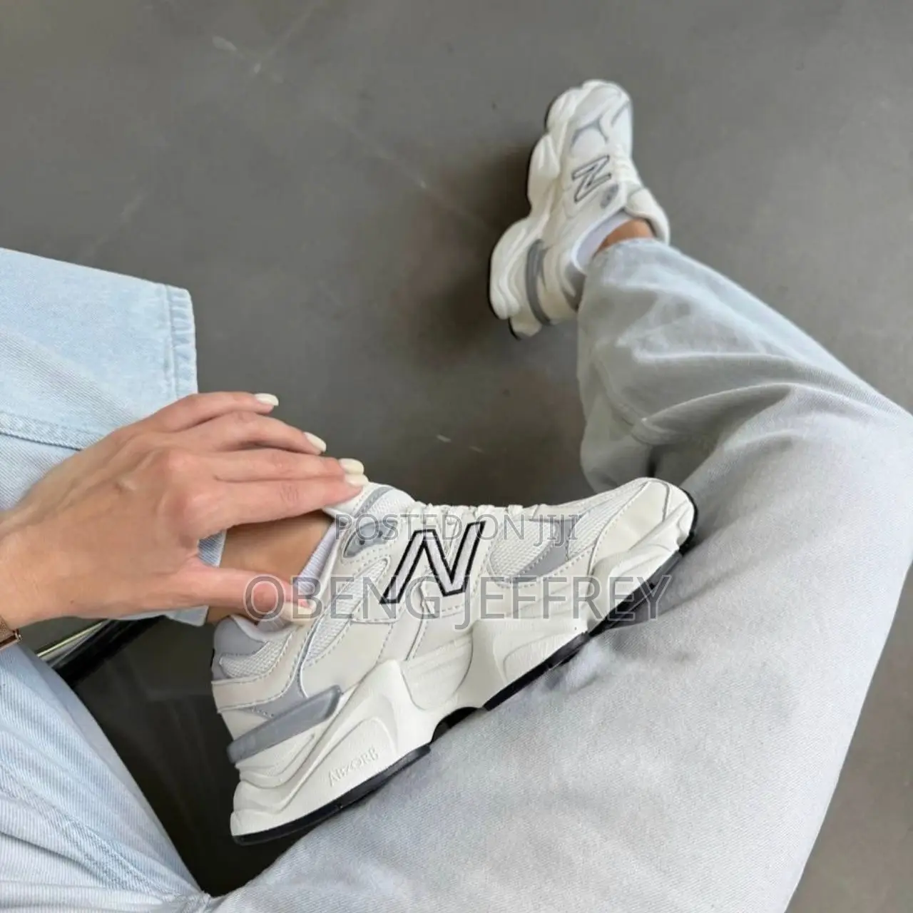 Original New Balance 9060 Sea Salt White