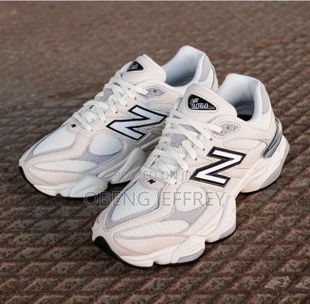 Original New Balance 9060 Sea Salt White