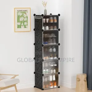 Diy Interlocking Shoe Cabinet | Space-Saving Plastic Shoe Organizer