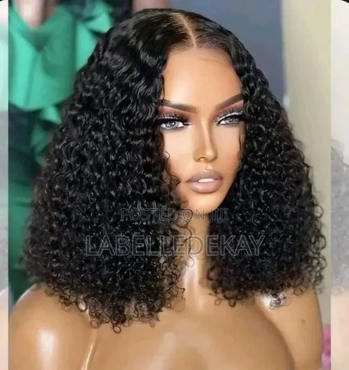 12inches 5*5 Closure Wet Curls Wig Cap