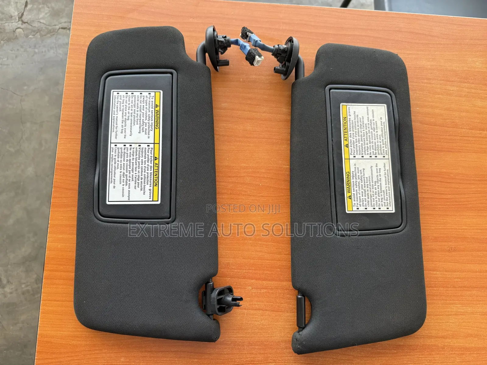 2013-2016 Honda Accord Oem Sun Visors / Pair / Black