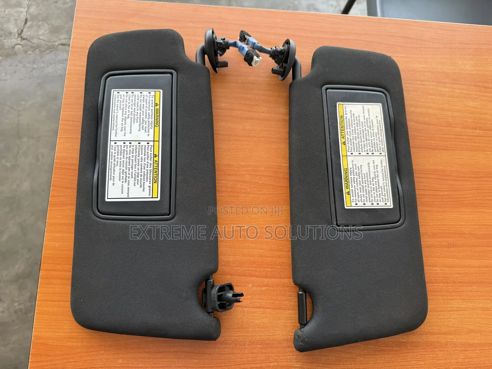 2013-2016 Honda Accord Oem Sun Visors / Pair / Black