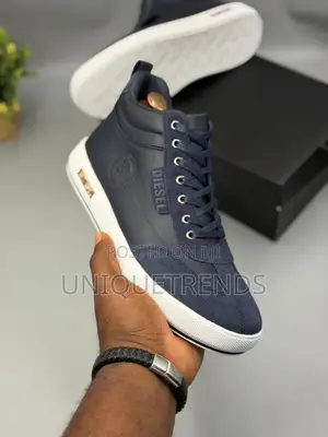 New Diesel Boots (Navy and White)