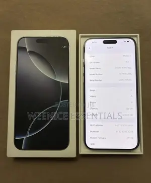 New Apple iPhone 16 Pro Max 256 GB White