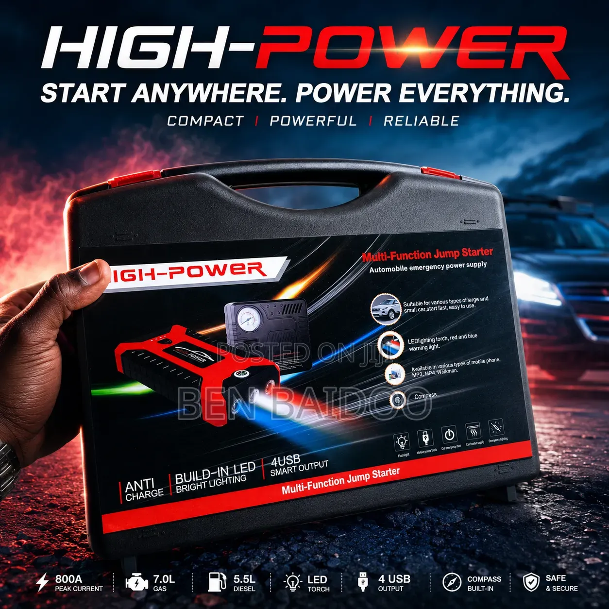 Multi Functional Jump Starter Kit
