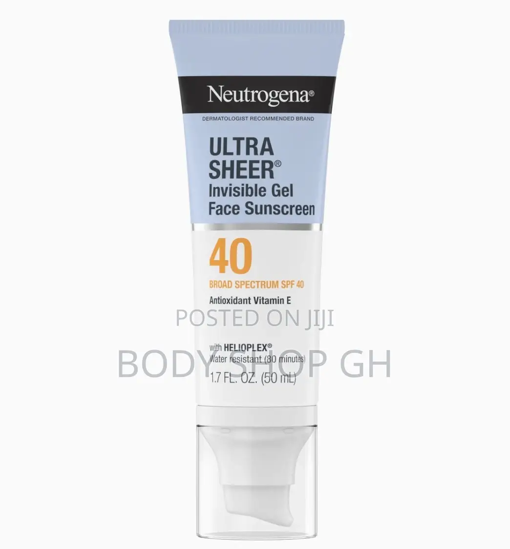 Neutrogena Ultra Sheer Invisible Gel Face Sunscreen Facial Sunscreen