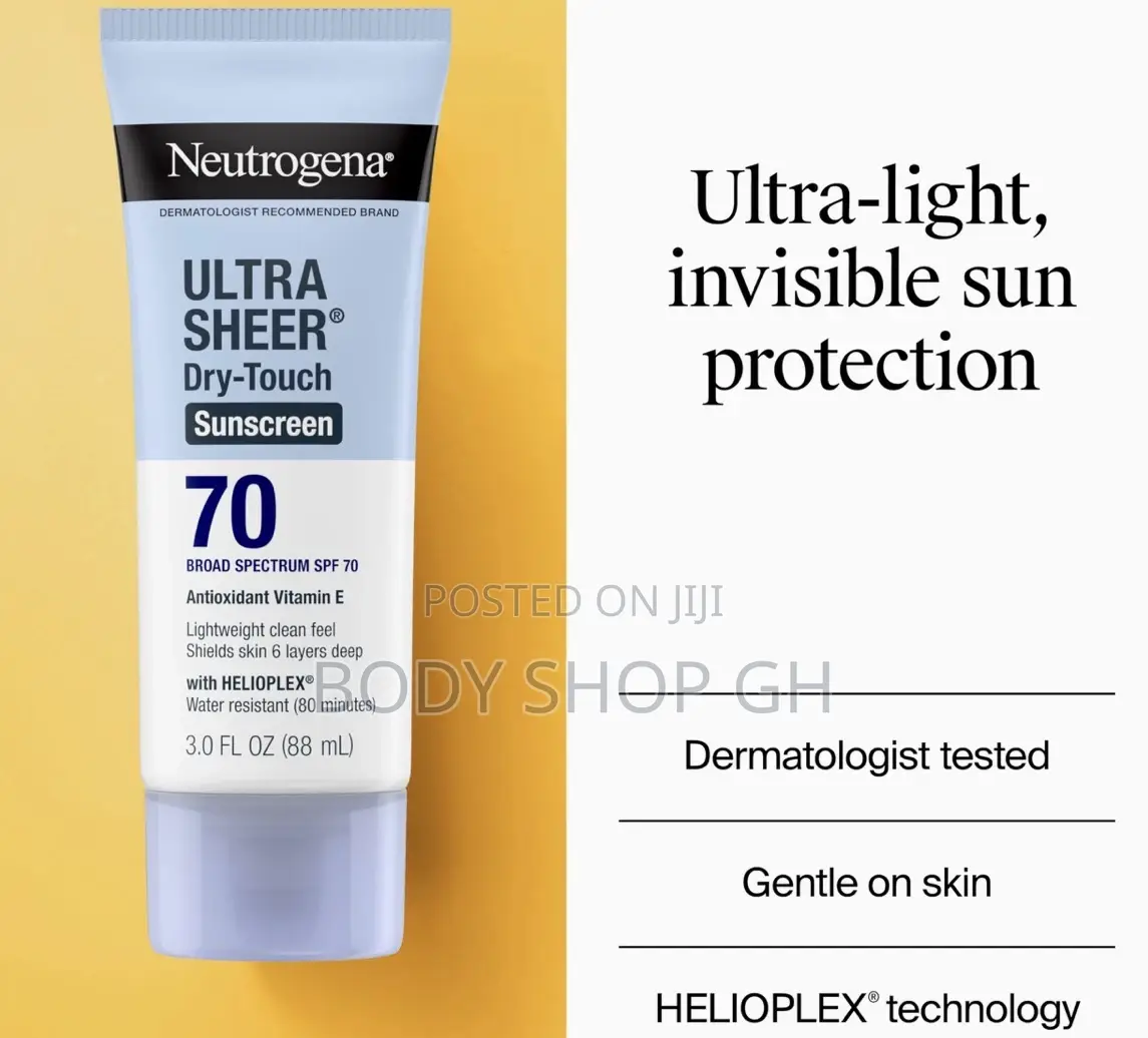 Neutrogena Ultra Sheer Dry-Touch Sunscreen SPF 70, Broad Spectrum