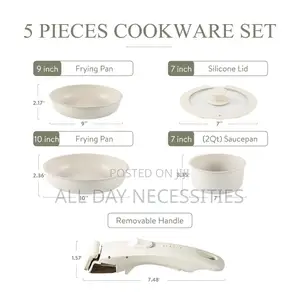 Quality Granite Nonstick With Detachable Handles