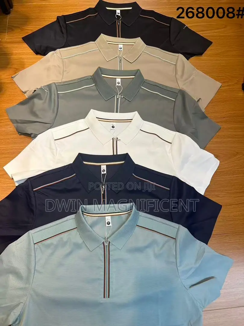 High Quality Men’S Zipper Polo Shirt
