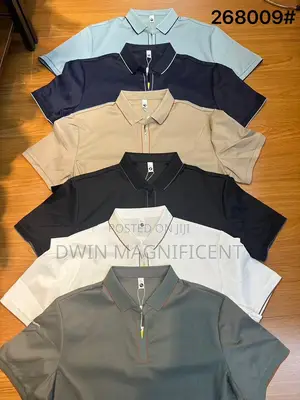 High Quality Men’S Zipper Polo Shirt