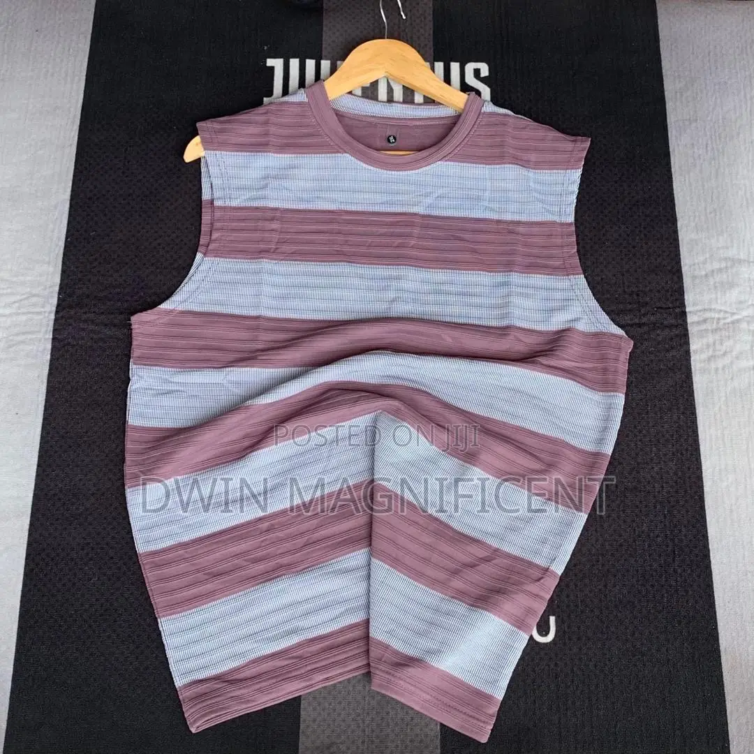 Thailand Ribbed Striped Tank Top